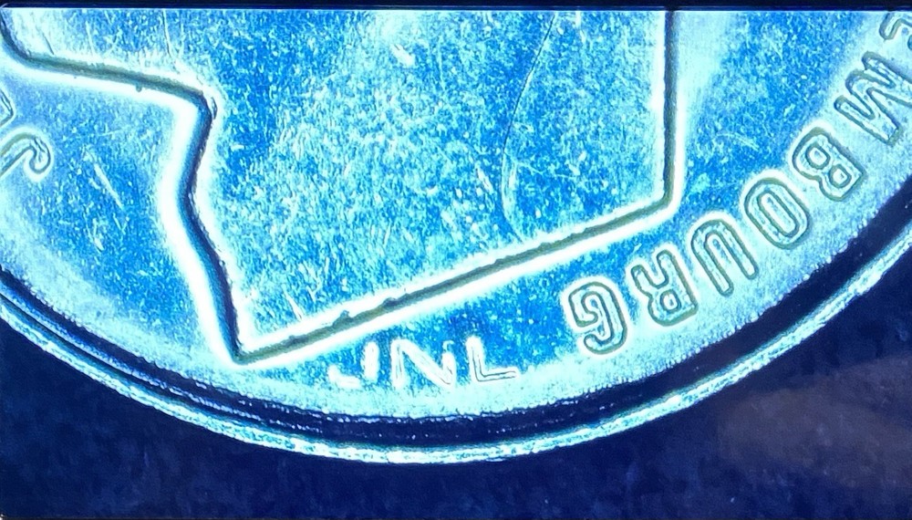1990 Luxembourg 1 Franc Multi-Die Crack Errors