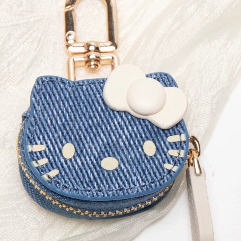 6PK Hello Kitty White Bag Charm Key Ring2