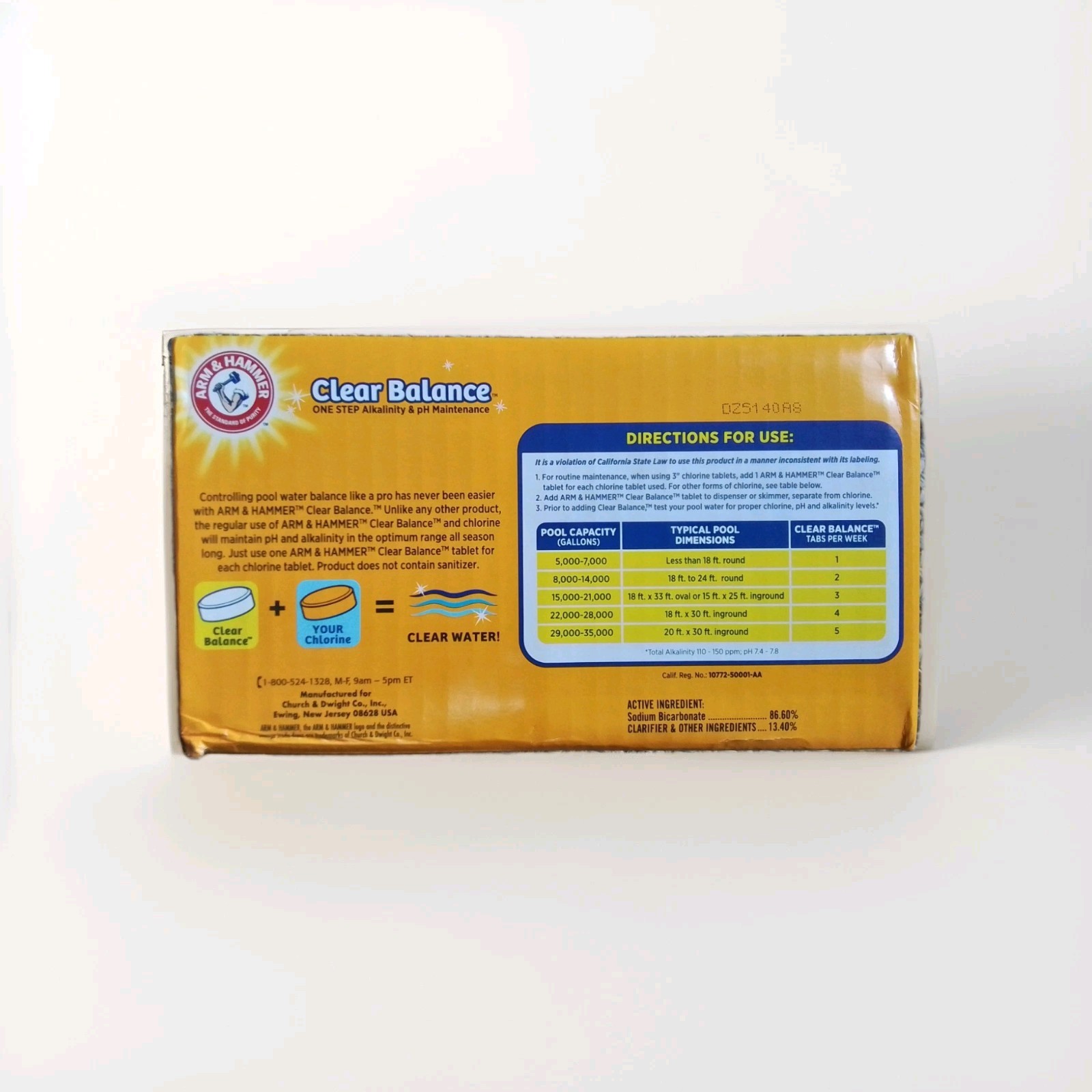 Clear Balance Swimming Pool Care Tablets – 24 Count, Resealable & Chemical Test