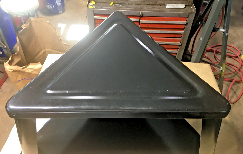 Mechanics Rolling Triangular Seat W/Shelf Vintage