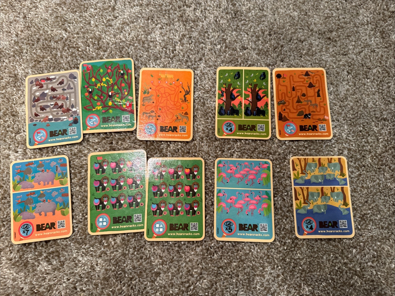 Bear Greatest Games And Fruit Snacks Trading Cards Lot Of 97