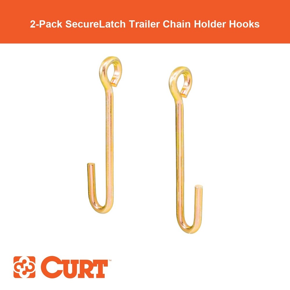 Replacement SecureLatch Trailer Safety Chain Holder Hooks (2-Pack)