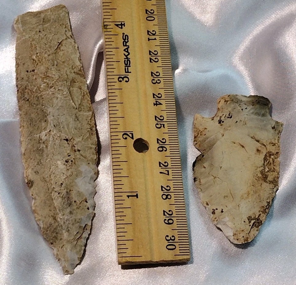 Adena Indian Arrowhead Relic Arrowhead & Blade Flint Bourbon Co. Fort Scott KS