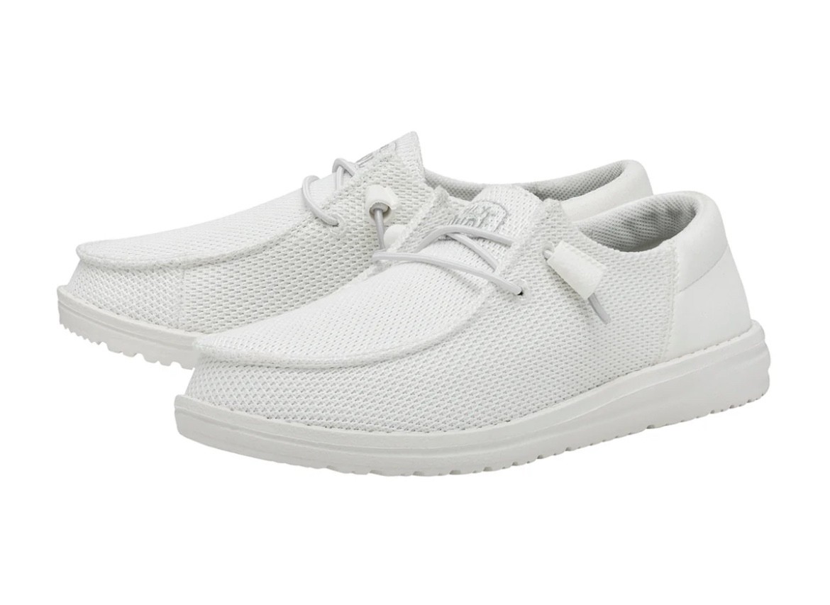 🤍 HEY DUDE shoes wendy funk mono white unisex