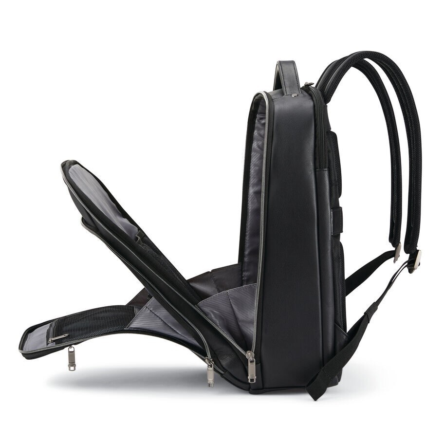 NEW!! Classic Samsonite Leather Backpack - Black
