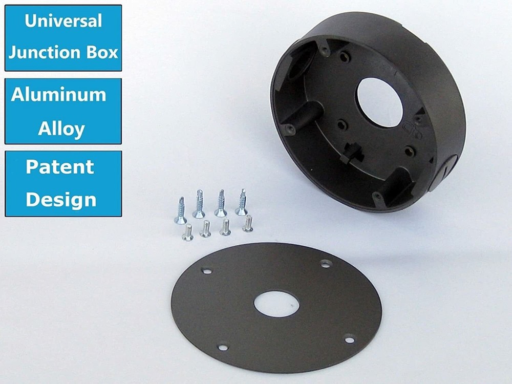 Universal Security Camera Mount Junction Box Gray Color