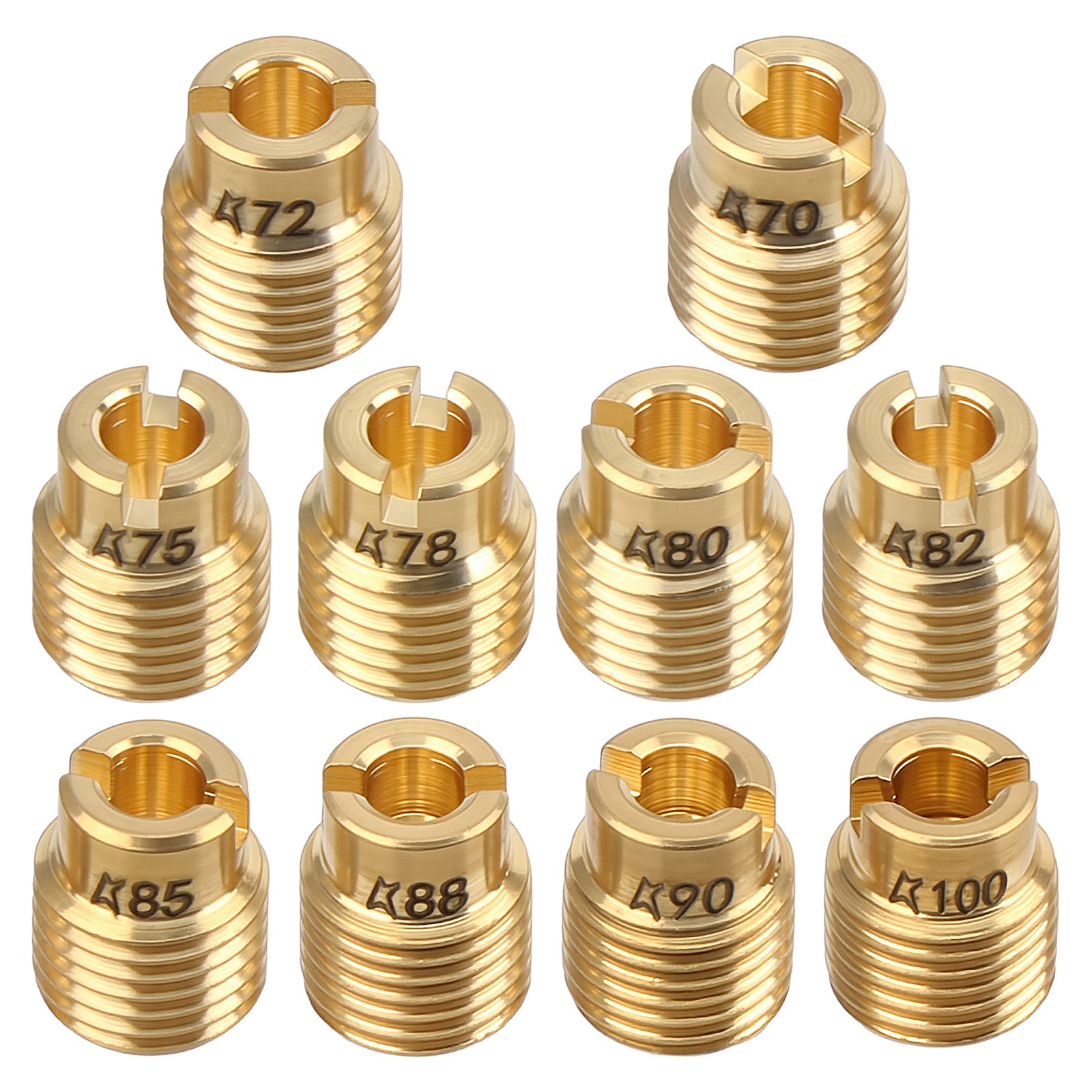 10pcs Carburetor Main Jet Kit for Honda GX160 GX200 GX390 Predator 212cc