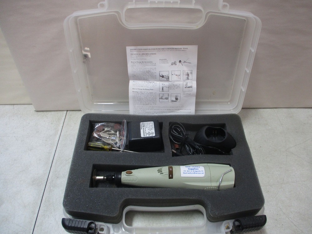 Rechargeable, Variable Speed Moto-Tool with Case