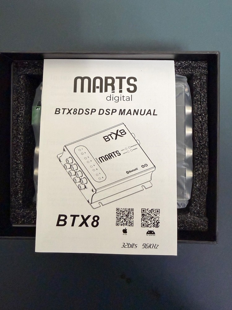 Marts Digital BTX8 8-Channel DSP Processor with Bluetooth (App Controlled) NEW