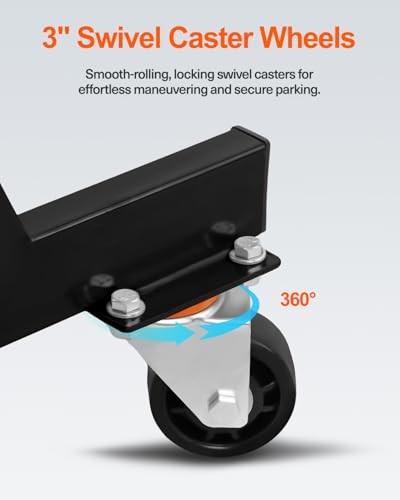 LS Engine Stand Cradle, Rolling Storage Stand for GM Chevy V8 LSx Black