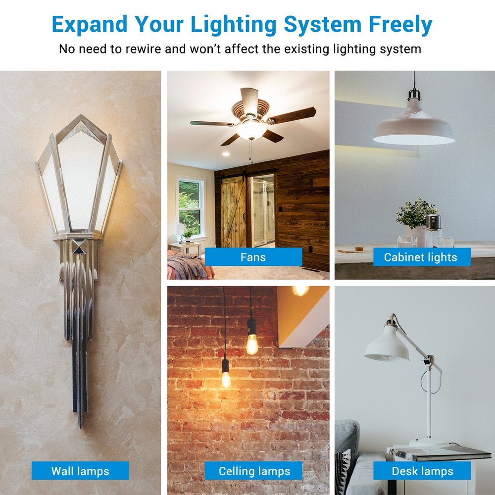 DEWENWILS Wireless Wall Light Switch Kit, No WiFi Needed Remote Control Switch