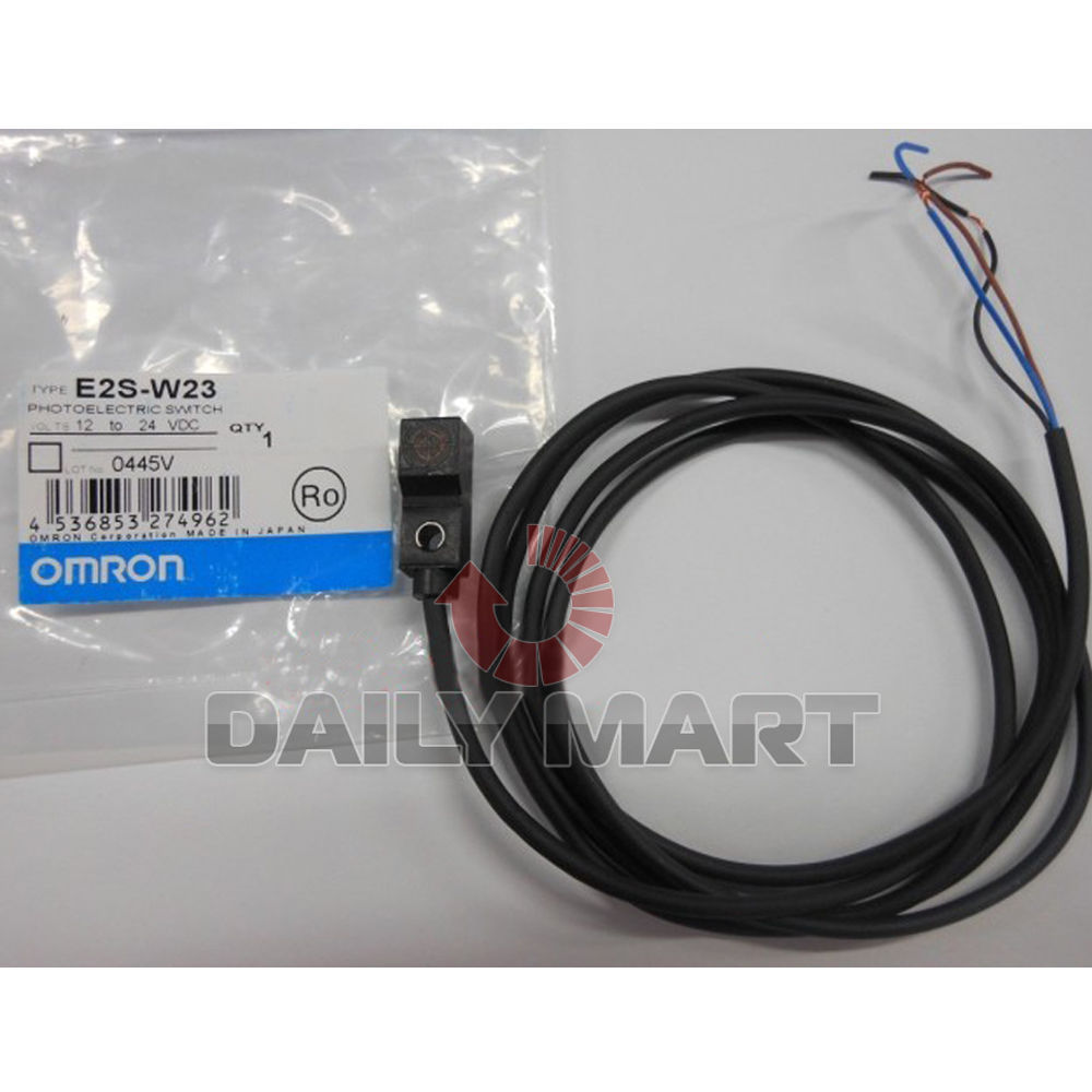 Omron-E2S-W23 1M Rectangular Inductive Sensor, DC 3-Wire, 2.5MM Range NEW
