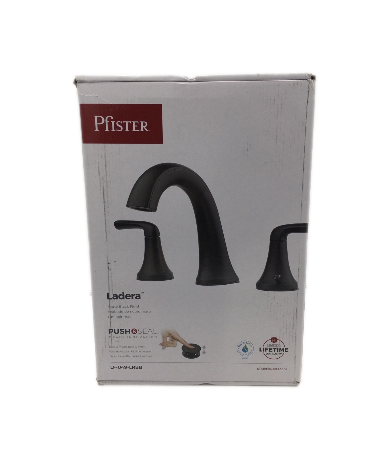 Pfister Ladera 8 in. Widespread 2-Handle Bathroom Faucet in Matte Black