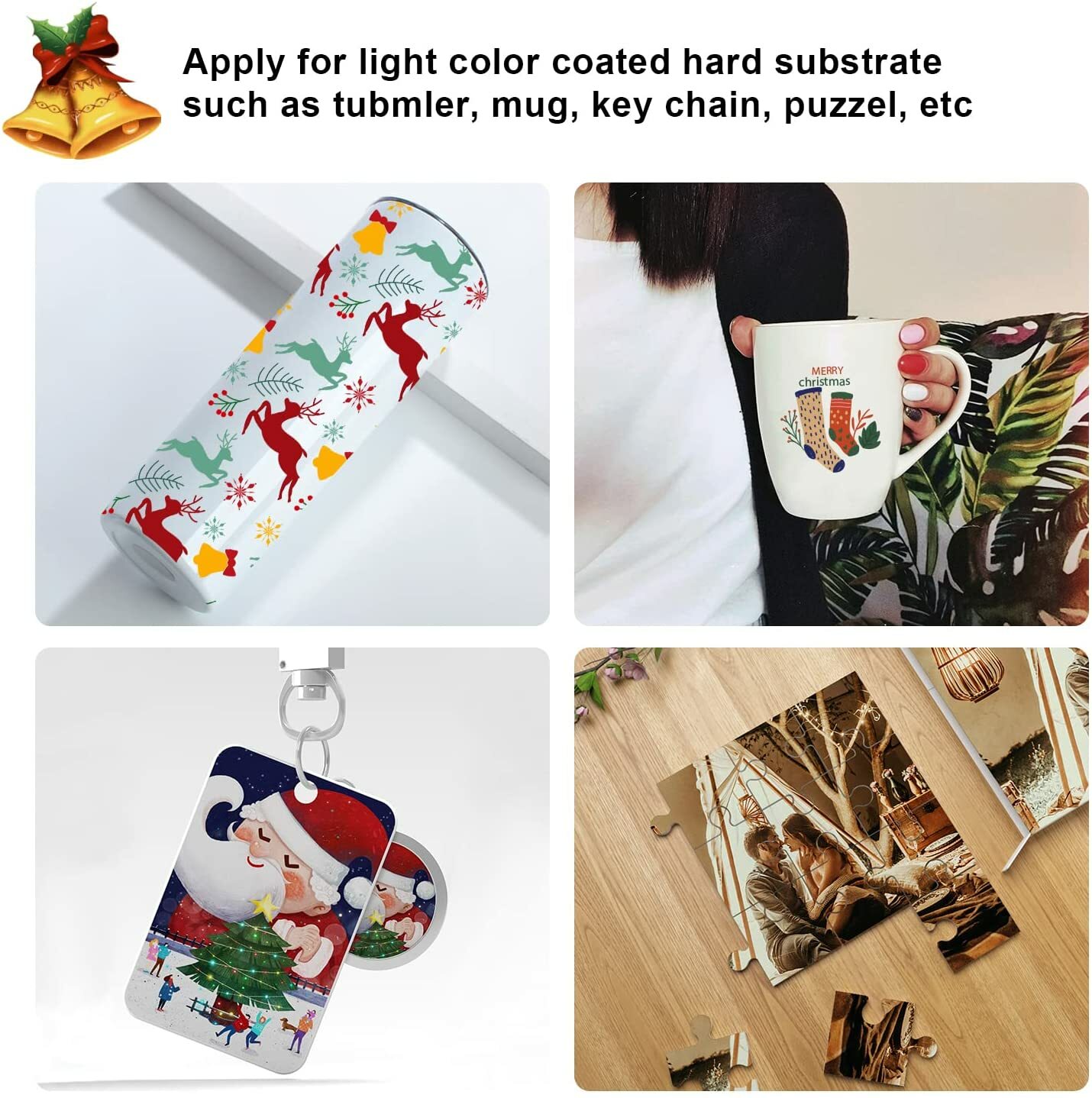 Bundle 110 Sheets Sublimation Paper A4 8.3x11.7 + Sublimation Ink Epson Printer