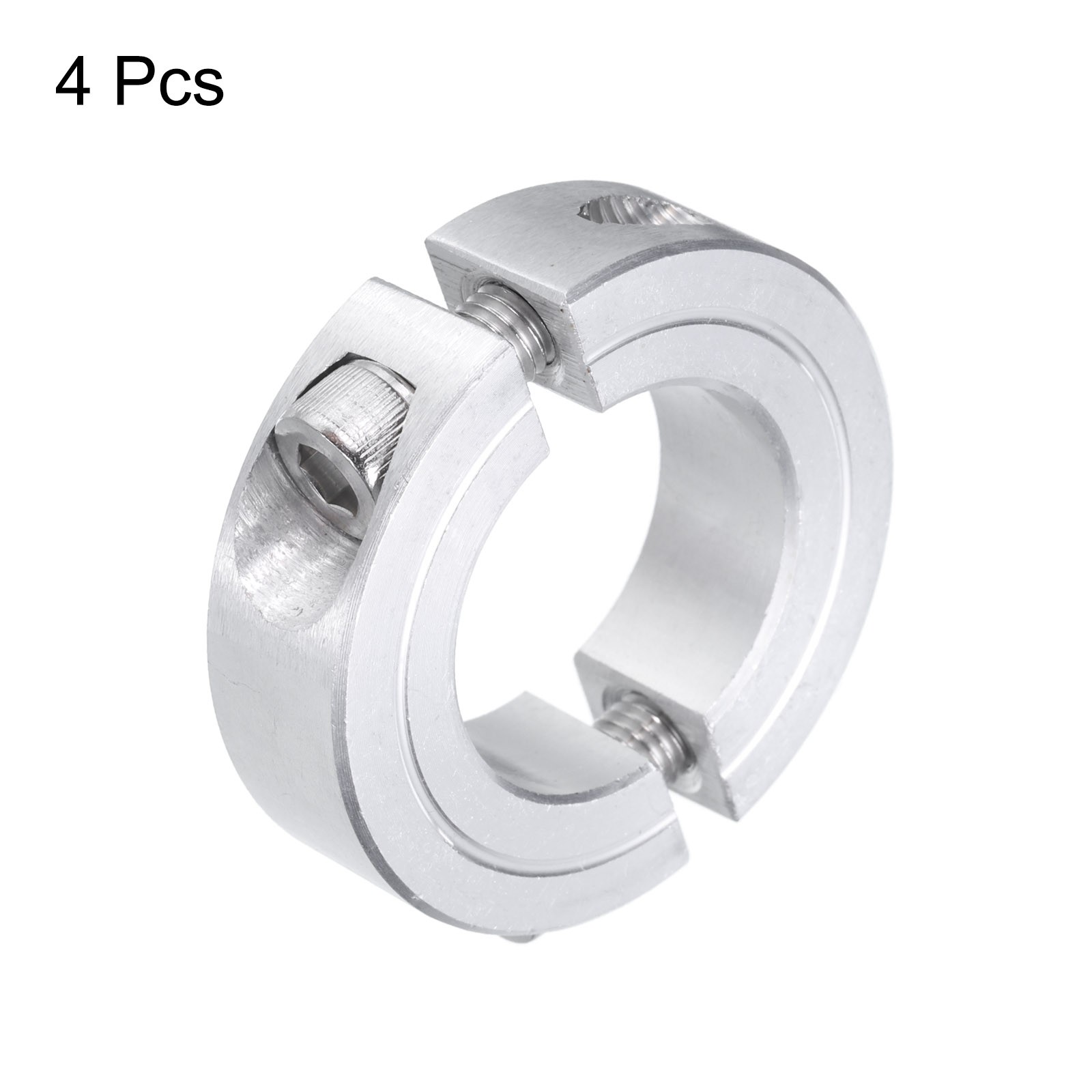 4pack Double Split Shaft Collar 1" Bore Aluminum Clamping Collar 1-3/4" OD