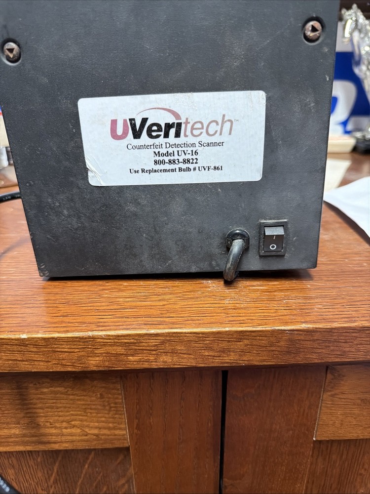 UVeritech UV-16 FRAUD FIGHTER Counterfeit Detection Scanner Untested