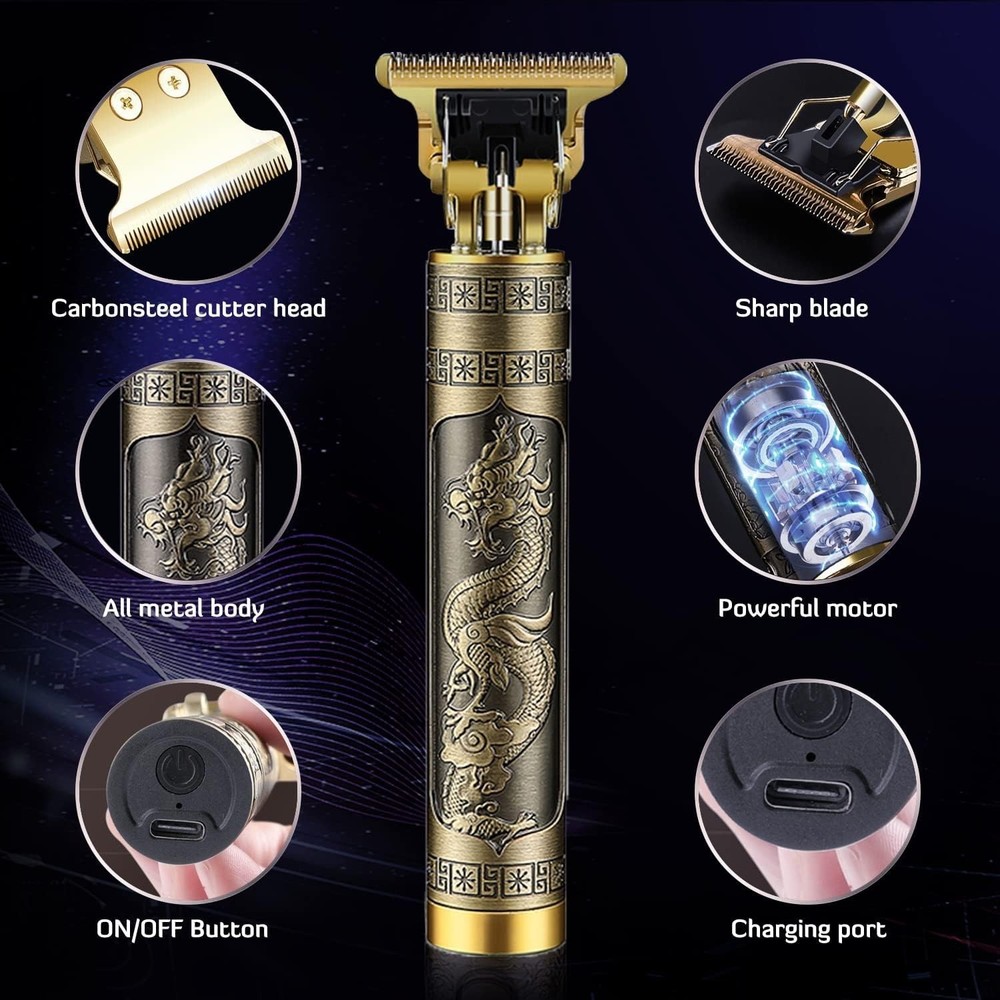 Zero Gapped Rechargeable Beard Trimmer with Guide Combs - Ultimate Grooming Tool