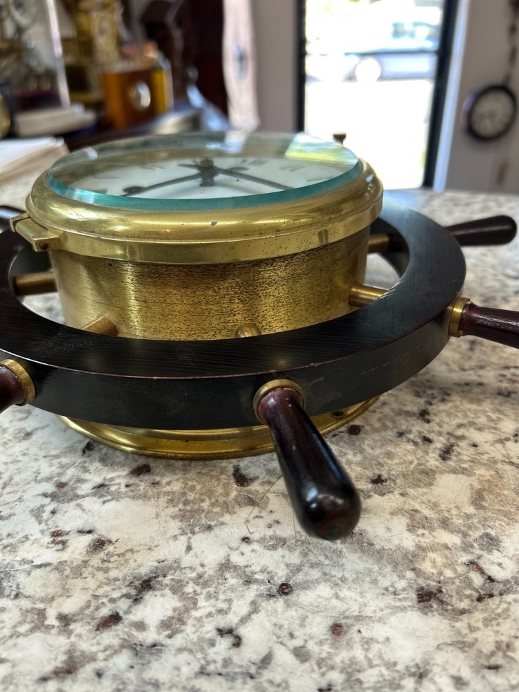 Schatz Ship Clock Nautical Bell Ships Wheel Germany