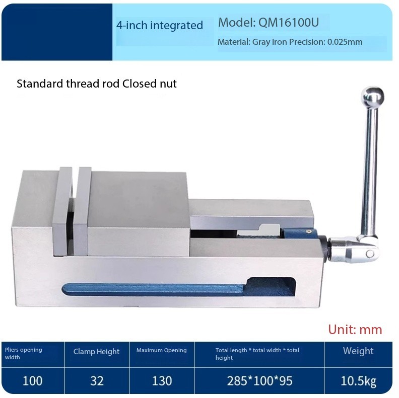 CNC Precision Machine Bench Vise, Heavy-duty Milling Machine Angle Fixed Vise