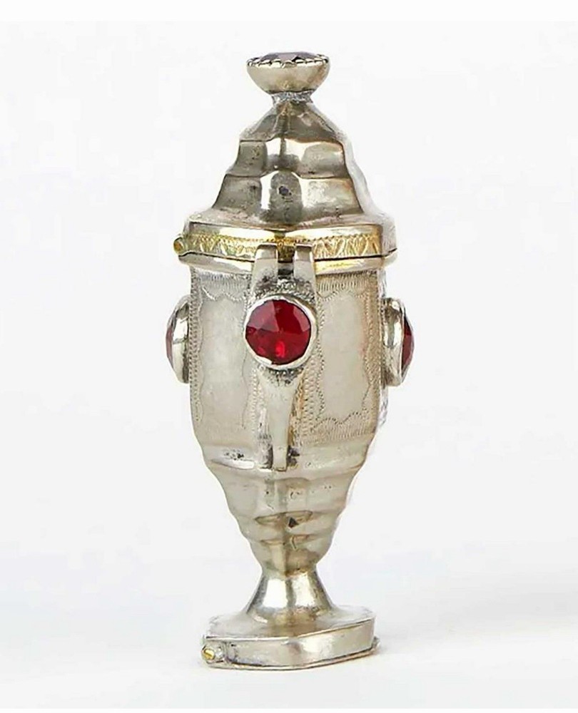 ANTIQUE SILVER BOX CONTAINER, 1822