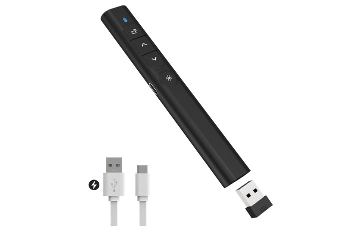 Rechargerable Powerpoint Presentation Clicker Wireless Presenter Remote Control