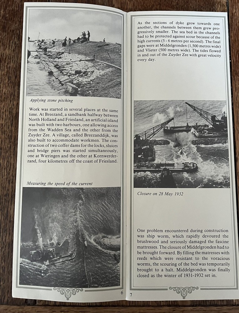 Afsluitdijk Building The Barrier Dam Information Leaflet