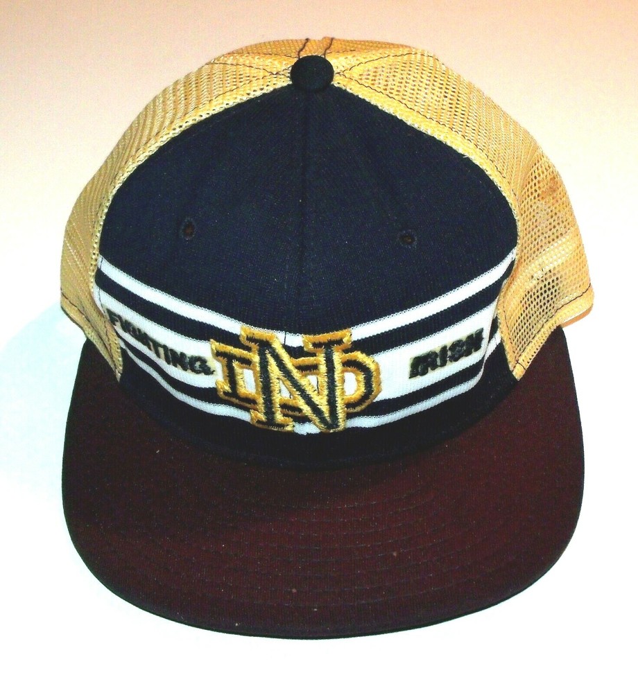 Vintage Notre Dame Fighting Irish AJD Snap Back Adjustable Hat