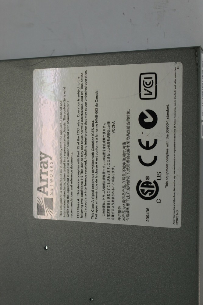 Array Networks SPX 800 /W Warranty