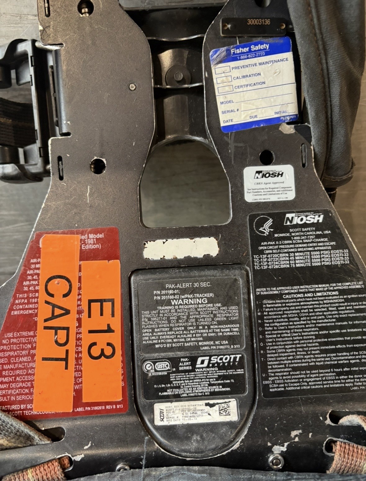 Scott 5.5 Air-Pak X3 w/ Regulator + 45min 5500 PSI QC Cylinder 2023 – No Mask