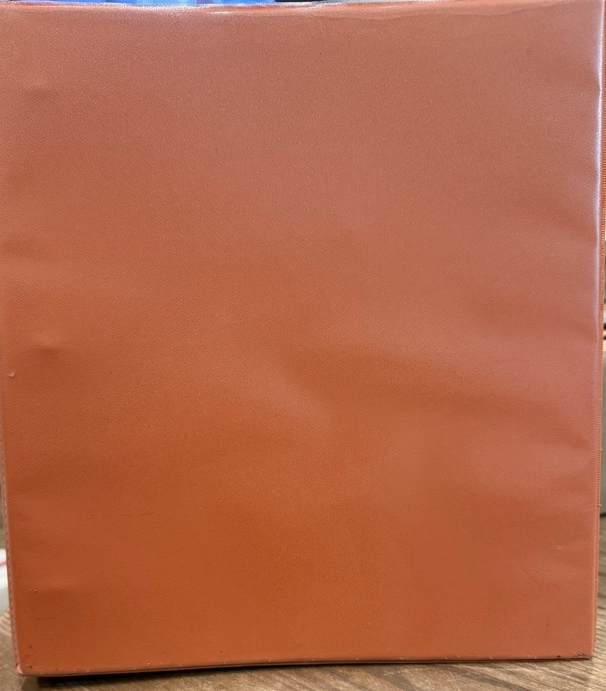 Avery 1 1/2" Orange 3 Ring Binder with Pockets & Cat Folder - A0193
