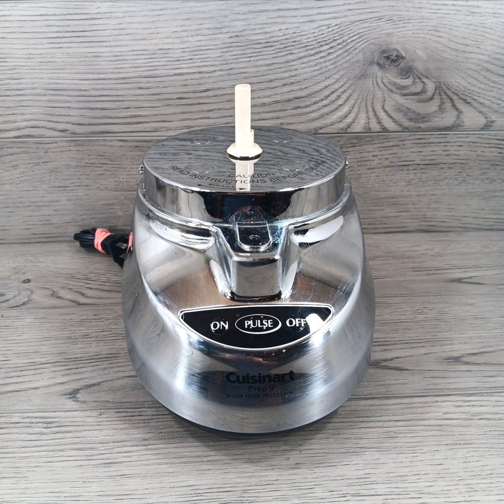 Cuisinart Prep Food Processor 9-Cup Chrome DLC-2009CHB Motor Base Only Tested
