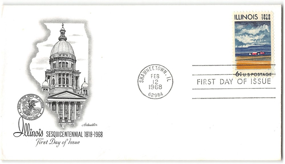 US #1339 FDC, 1968, Artmaster