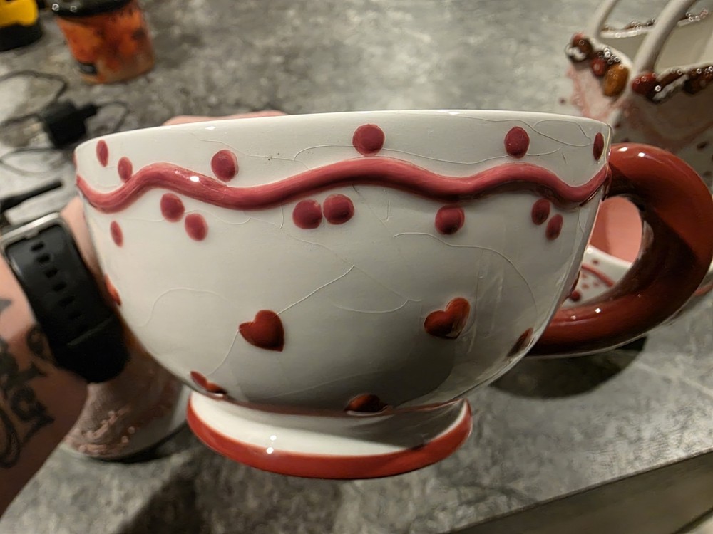 Vintage Ceramic Chocolate Candy Tea Set
