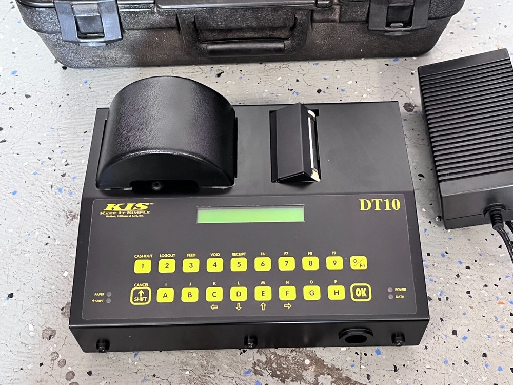 NON-WORKING KIS DT10 Keep it Simple Standalone Thermal Ticket Printer - NO KEY