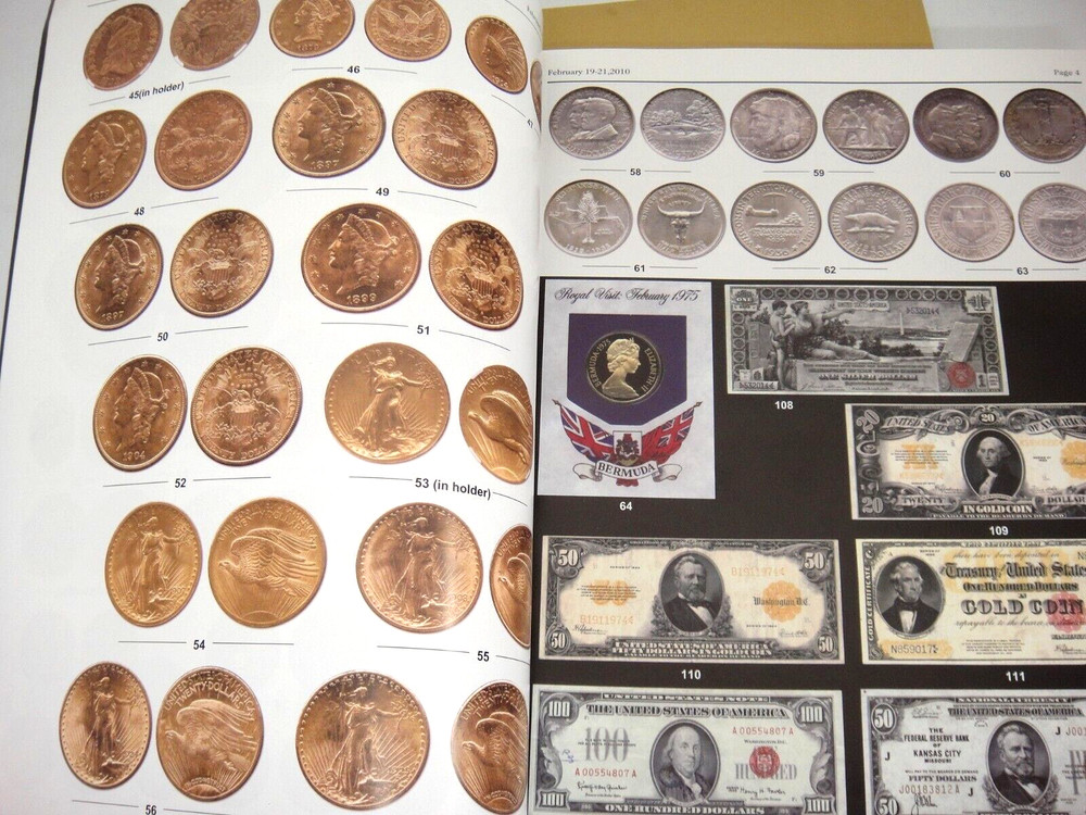 HR Harmer Stamp Auction Catalog and Photo Plates Coins Singles Postcards 2010