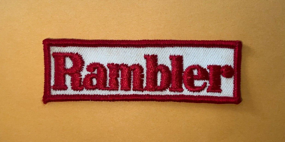 Vintage Rambler patch, AMC Rambler patch, Sew on Rambler patch