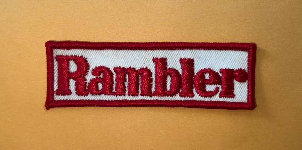 Vintage Rambler patch, AMC Rambler patch, Sew on Rambler patch