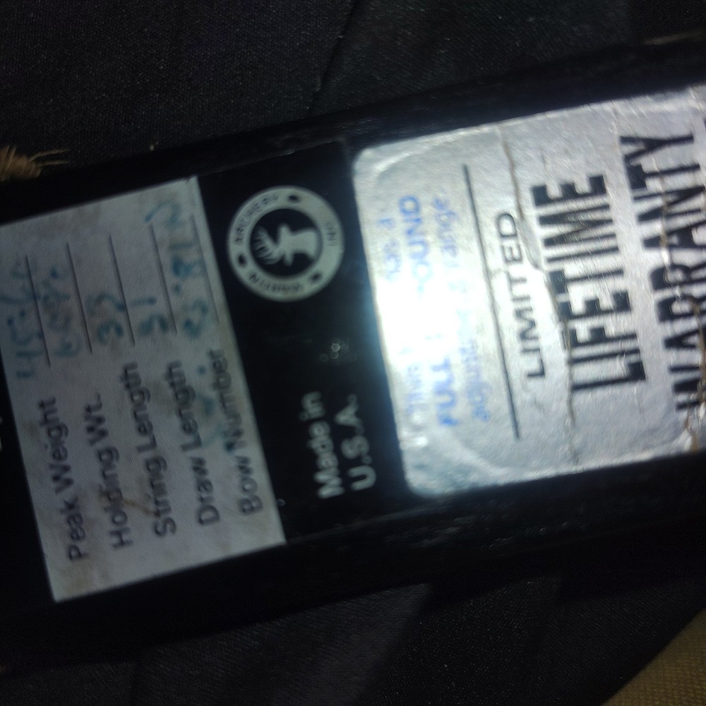 Martin Archery Compound Bow with 4 aiming posts, Saunders damper & arrow guide