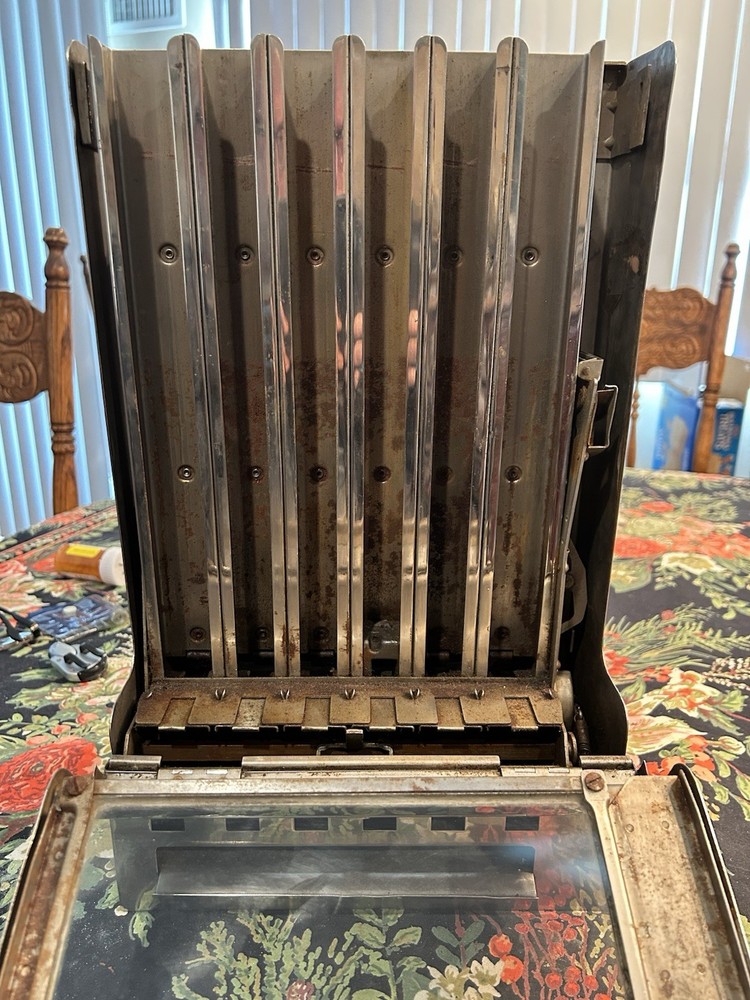 vintage adam mills tab gum machine