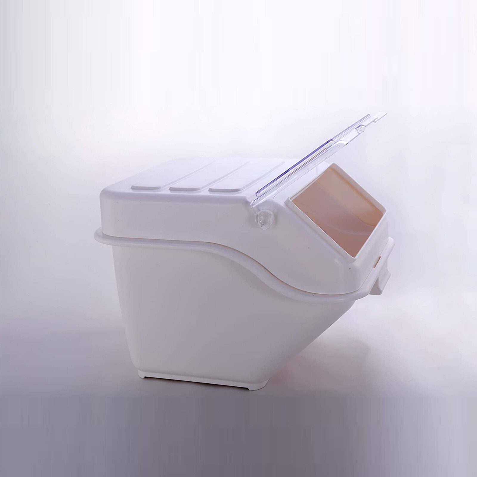 Hakka Self Food Ingredient Bin with Spoon 4.4 Gallon Container Dogs Food Storage