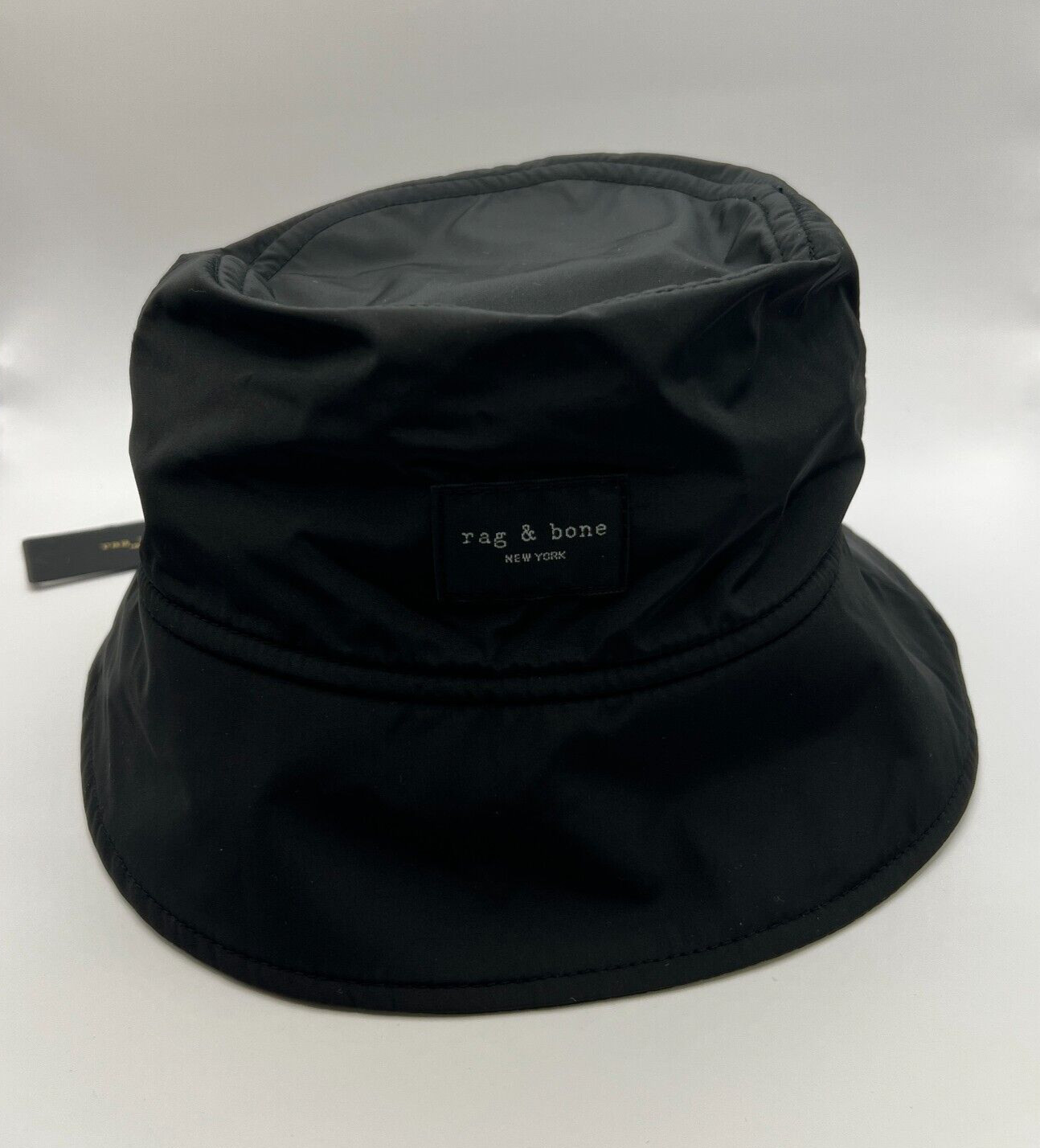 Rag & Bone Black Addison Bucket Hat sz M/L Women's Summer Lightweight Breathable