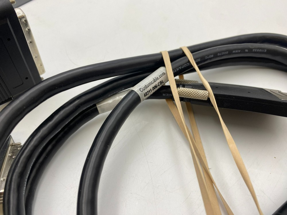 Custom Cable HDPP16 High Density Patch Panel 16 RJ-45 Ports NOS Black