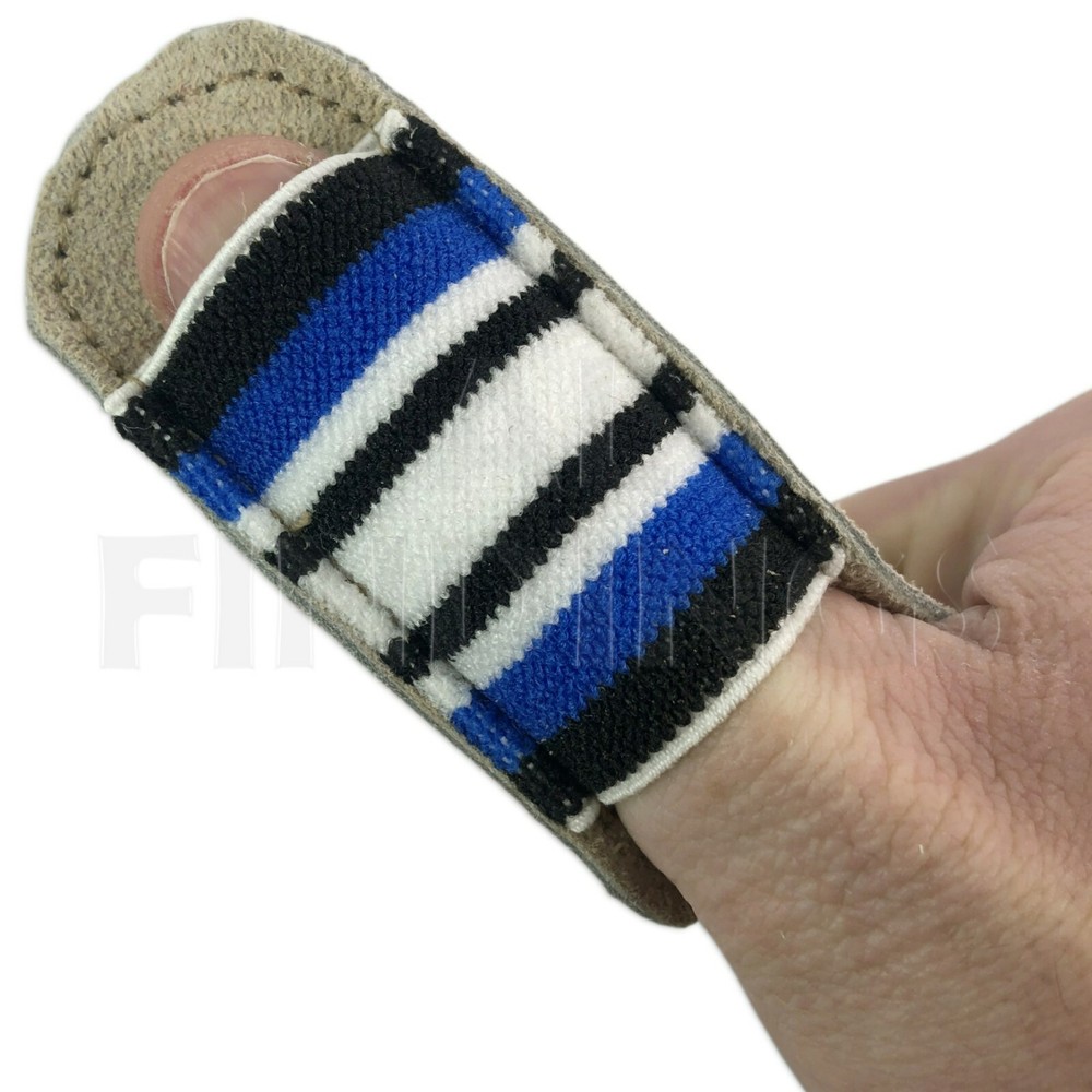 2x Leather finger guard protector closed & open ended sewing stitching craft