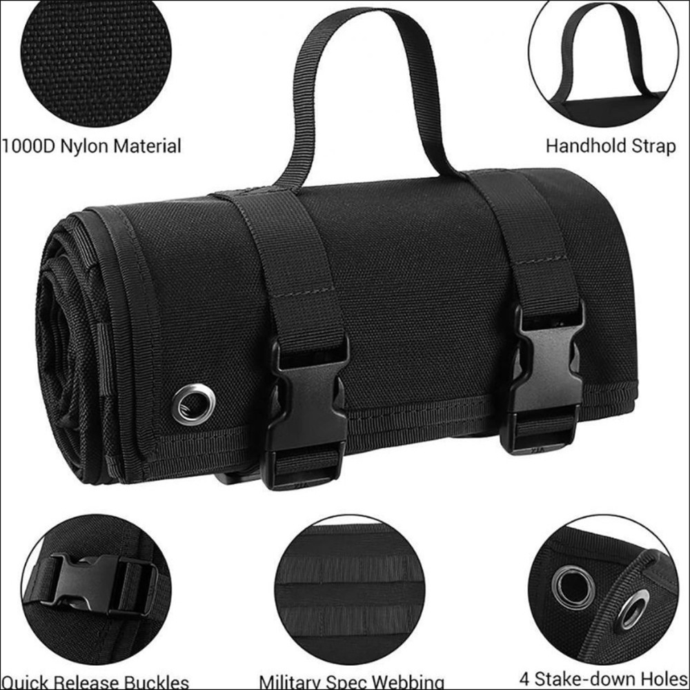 Non-Slip Portable Military-style Foldable Shooting Mats for Range Gear Training