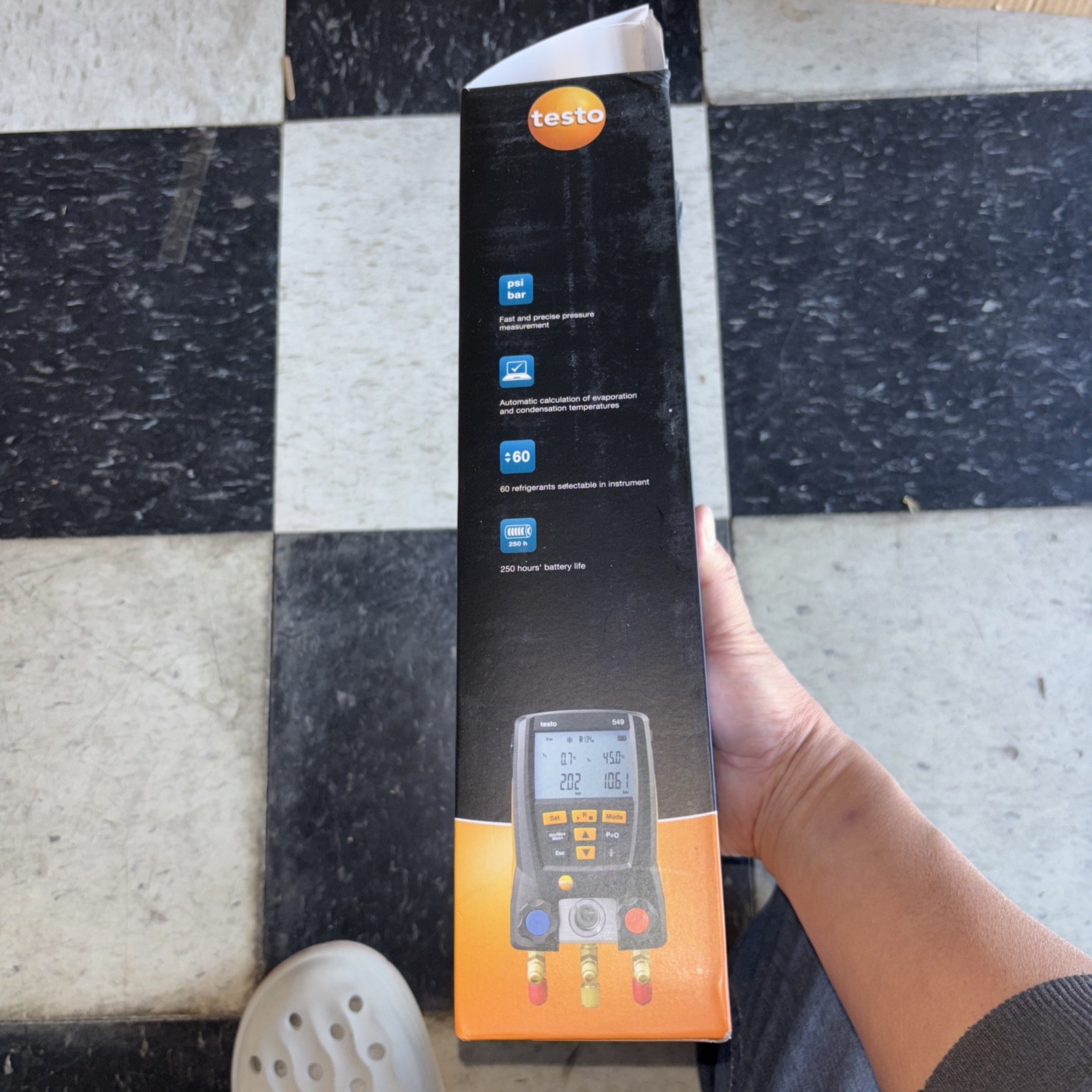 Testo 549 Digital Manifold – HVAC/R Refrigeration Gauge New