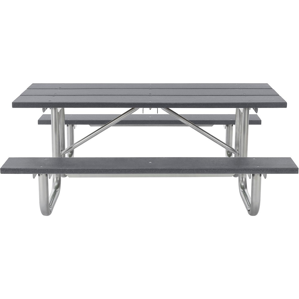Global Industrial Outdoor 8' Rectangular Picnic Table Recycled Plastic with