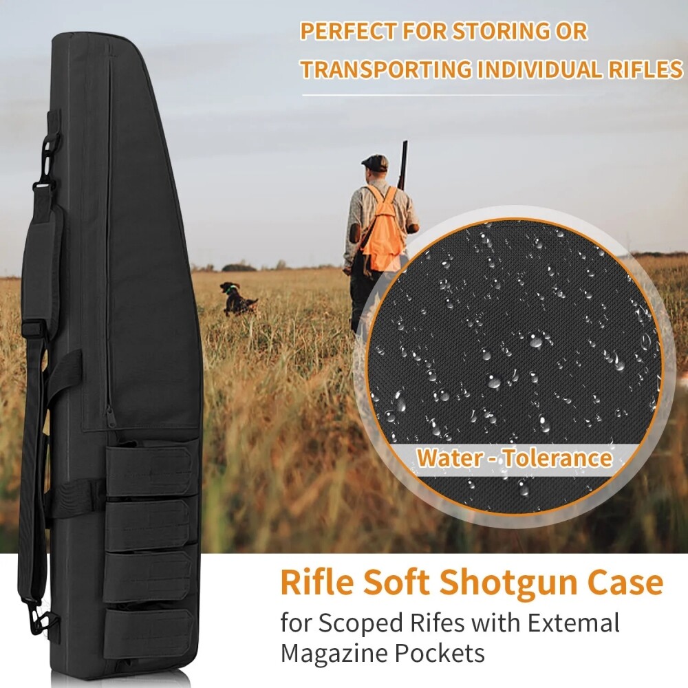 39" 47" Soft Rifle Shotgun Case Hunting Gun Carry Padded Storage Tactical Bag