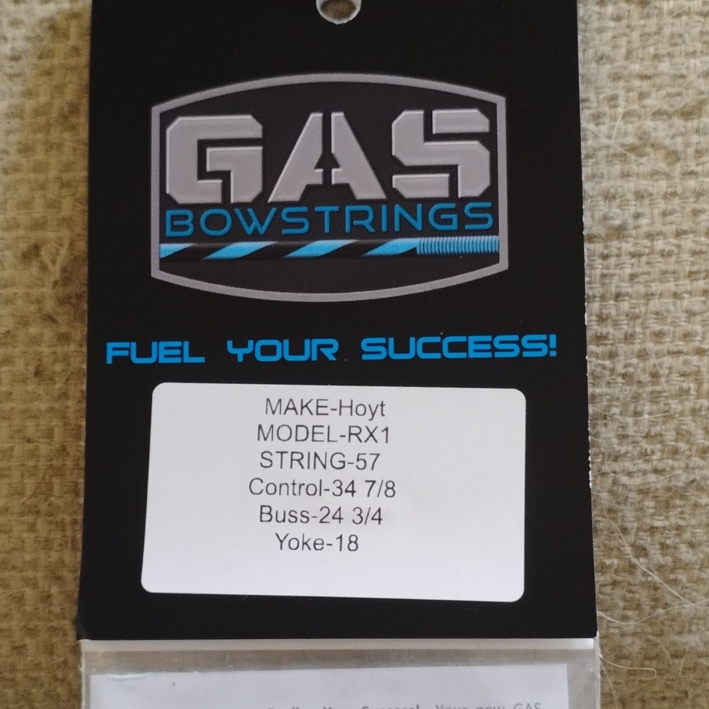 Gas Bowstrings Hoyt/ Model Torrex/String 54 3/8 control 33 1/8 Buss 32
