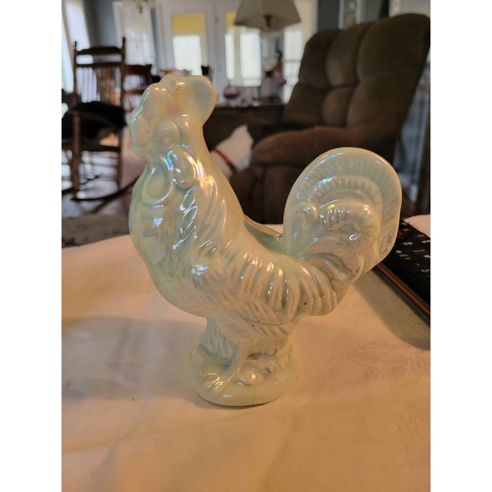 Iridescent Rooster Figurine