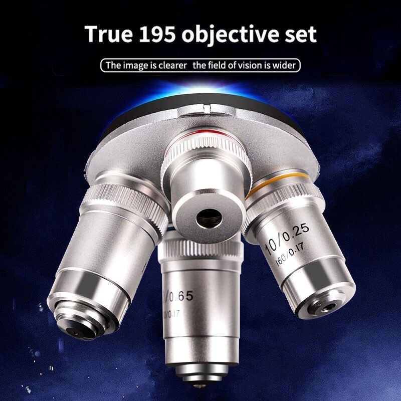 Educational professional laboratory compound optical trinocular microscope